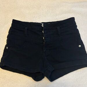 No Boundaries Black High Waist Women's Shorts